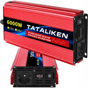 Měnič napětí Měnič Napětí Automobilová SINUS Převodník DC/AC 12V 230V 6000W