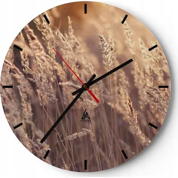 Hodiny Velké nástěnné hodiny 40x40 Krajina Skleněné hodiny Kulatý Tiché