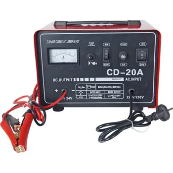 Nabíječka autobaterie Nabíječka 20 A, 12/24 V, plechová