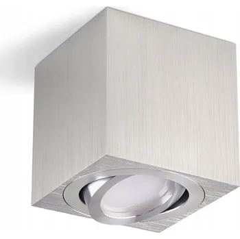 Stropní svítidlo přisazené Kobi 35 W GU10 8 cm stříbrné