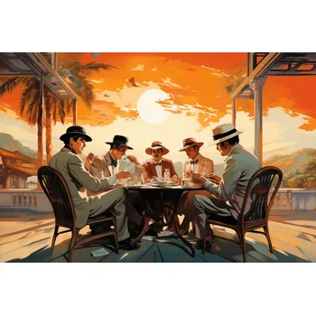 Plakát Plakát "Setkání v tropech" - bez rámu, 91,5 x 61 cm