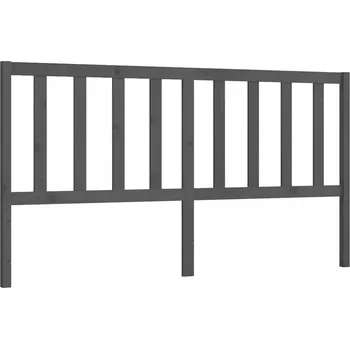 Čelo postele borovice šedé 206x4x100 cm