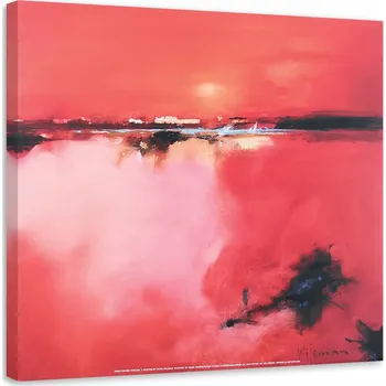 Obraz OBRAZ NA PLÁTNĚ Červená Abstrakce Krajina 30x30