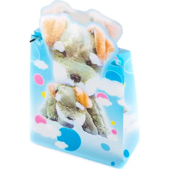 Dárková taška MEDVÍDEK MODRÁ DÁRKOVÁ TAŠKA RŮZNÉ VZORY