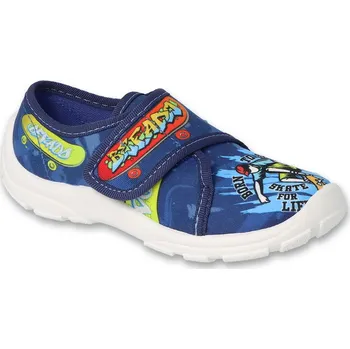 Chlapecké bačkory Bačkory papuče Befado 974X539 974Y539 modré SKATE suchý zip velikost: 33