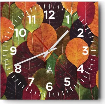 Hodiny Nástěnné hodiny do obýváku 40x40 Grafika Bezhluké hodiny na skle Tiché