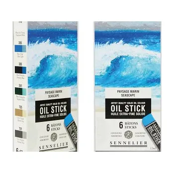 Olejová barva Sennelier oil stick sada 6ks – Seascape (Sennelier oil stick sada 6ks – Seascape)