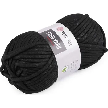 Příze Pletací příze Cord Yarn 250 g - 17 (750) černá