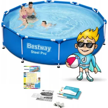 Bazén Bazén rámový Bestway kulatý 305 cm výška 76 cm objem 4678 l