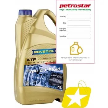 Převodový olej RAVENOL ATF TYPE Z1 FLUID 4L (Automatická převodovka - kapalina)