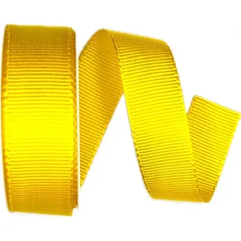 Stuha Stuha rypsová ELEGANCE YELLOW žlutá 25mm x 3m (7,- Kč/m) (Stuha rypsová, žlutá, lesklá, oboustranná)