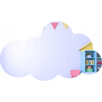 Zrcadlo ZRCADLO akrylowe dekoracyjne z plexiskla obláček 25x15