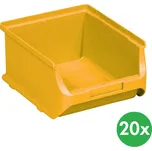 Allit Plastové boxy PLUS 2B, 137 x 160 x 82 mm, žluté, 20 ks