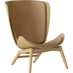 Umage Dubové křeslo The Reader s hnědým čalouněním