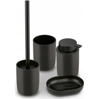 WC štětka KOUPELNOVÁ SADA: dávkovač mýdla, WC štětka, mýdlenka Tadar