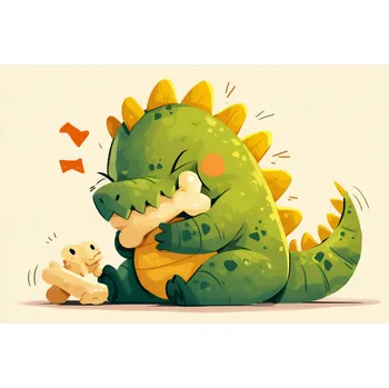 Plakát Plakát Dinosaurus bez rámu 91,5 x 61 cm