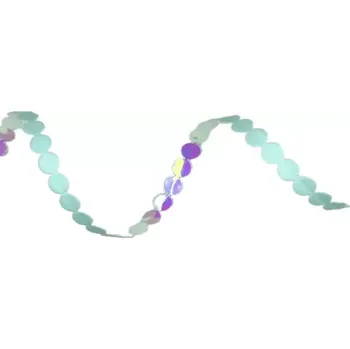 Stuha Stuha vysekávaná BLUE SPOTS světle modrá 10mm x 2m (8,-Kč/m) (Stuha girlandová, barva pastelově modrá, spodní strana perleťová )