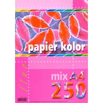 Kancelářský papír Kreska Xero papír A4 250l mix fluo 540318