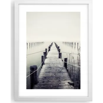 Obraz Obraz plakát v bílém rámu do obýváku 30x40 molo foto plakáty na zeď