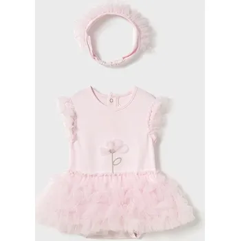 Mayoral dívčí body, šatičky 1732, 1756 růžový barva: růžová, Rozměr: 4 - 6 měsíců, 70 cm