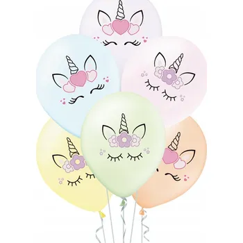 Balónek SET 6 Ks balónky UNICORN latexové jednorožec