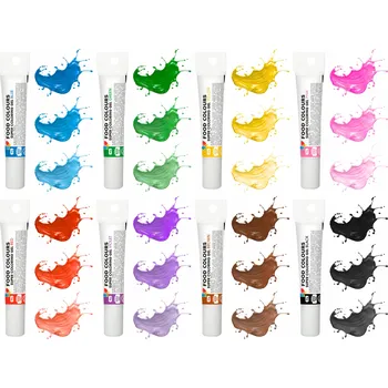 Potravinářské barvivo Gelové barvivo Food Colours 20 g 8 ks, vícebarevné