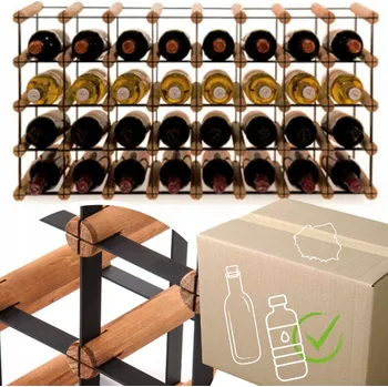 Stojan na víno Stojan na víno RW-8 8x4 regál olejovaný na 32 lahví