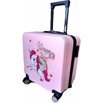 Mpmax Tvrdý kabinový kufr ABS Motýl Jednorožec 42 l