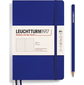 Blok Notebook Paperback (B6+), Softcover, 123 numbered pages, Ink, dotted