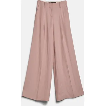 Dámské kalhoty KALHOTY KARL LAGERFELD WIDE LEG DAY PANTS ROSE SMOKE