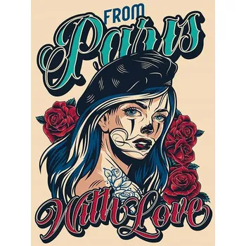 Obraz Cedule Tattoo - From Paris With Love