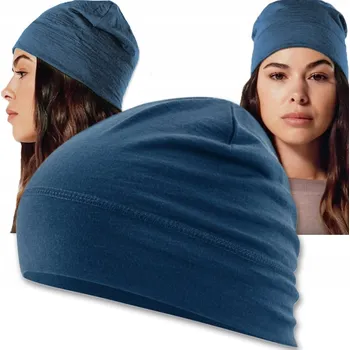 Čepice Beechfield zimní čepice beanie modrá, univerzální velikost