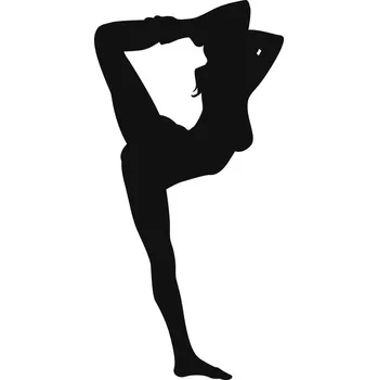 Samolepící dekorace Samolepka na stěnu SPORT Jóga gymnastika 50 cm