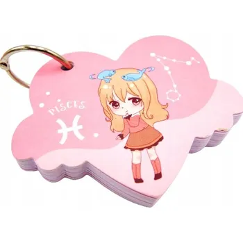 Mini notes na přívěsku znamení zvěrokruhu RYBY