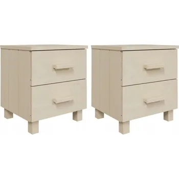 Noční stolek Noční stolek dřevěný HAMAR 40x35x44,5 cm, medově hnědá