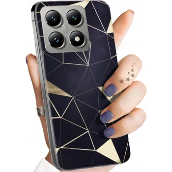 Pouzdro na mobilní telefon Zadní Kryt Hello Case pro Xiaomi 14T zlatá