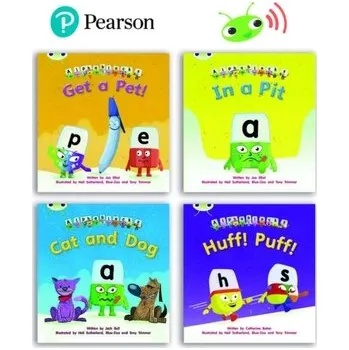 Anglický jazyk Learn to Read at Home with Bug Club Phonics Alphablocks: Phase 2 - Reception Term 1 (4 fiction books) Pack B - Elliot, Joe