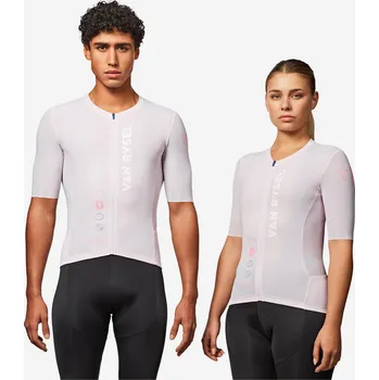 cyklistický dres VAN RYSEL Unisex letní dres na silniční cyklistiku Racer 2 L FIALOVÁ