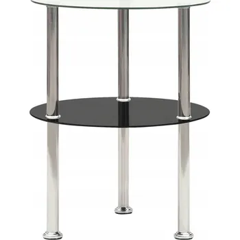 Konferenční stolek Stolek Zakito Home kulatý 38 x 38 x 50 cm černý