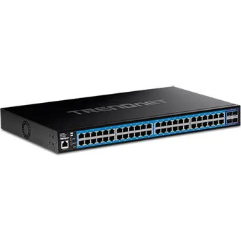 Switch TRENDnet Ethernet přepínač 1Gb, 52 portů (48x RJ45 1Gb + 4x SFP+), Web Smart (TEG-3524S) - 21.22.1561