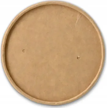 Jednorázové nádobí Víčka na kelímky na zmrzlinu 100% papír eko bez SUP bio, průměr 92 mm, 50 ks