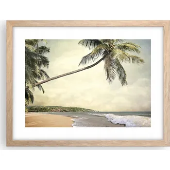 Obraz Obraz plakát v rámu světlý dub do obýváku 40x30 krajina foto na zeď