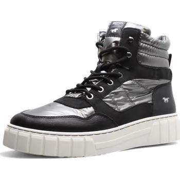 Dámská zimní obuv DÁMSKÉ KOTNÍKOVÉ BOTY MUSTANG 1481-601-20 ŠEDÁ Barva: Šedá, Velikost: 39