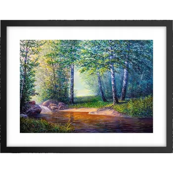 Obraz Obraz plakát v černém rámu do obýváku 40x30 krajina foto na zeď