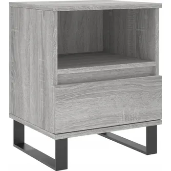 Noční stolek Noční stolek dřevěný šedý 40x35x50 cm