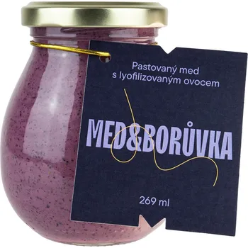 Květový pastovaný med s borůvkami