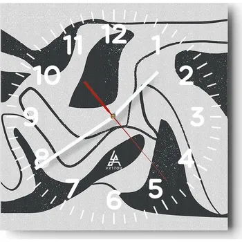 Hodiny Nástěnné hodiny do obýváku 40x40 Boho Tiché Hodiny na skle Stylové Bezhlučné