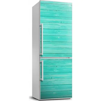 Fototapeta Samolepící tapeta na lednici Zelená prkna 70x190