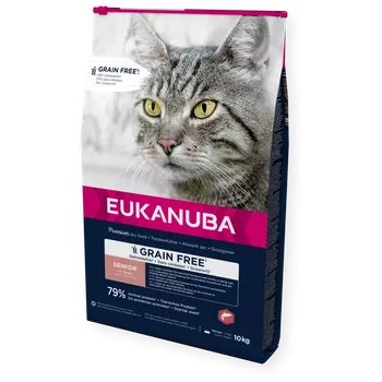 Krmivo pro kočku Eukanuba Cat GF Senior Salmon 10kg 10kg