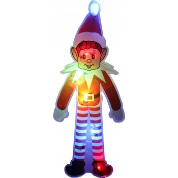 Vánoční dekorace GELOVÁ VÁNOČNÍ LED SAMOLEPKA NA SKLO SOB